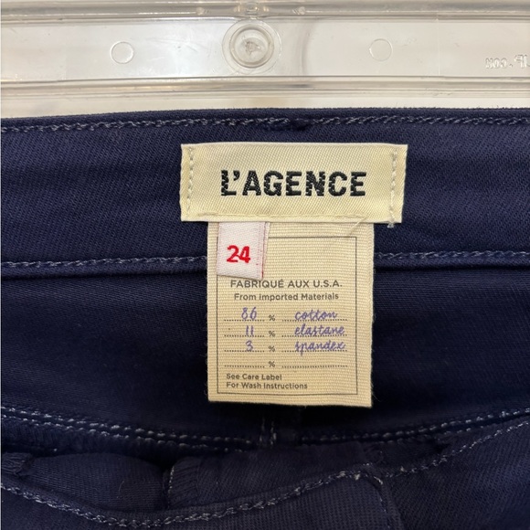 L'AGENCE Deep Blue MARTY High Rise Flare - Picture 3 of 6